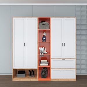 Módulo de Armario Independiente Moderno de 2 m con Estantes Decorativos y Puertas de Panel Plano de 17 mm de Grosor para Muebles de Hogar, Apartamentos y Dormitorios - Product Image 2