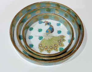 Bandeja Decorativa de Madera de Bambú para Café y Té, Bandeja de Madera con Asas para Servir Desayuno, Boda, Fiesta de Matrimonio - Product Image 2