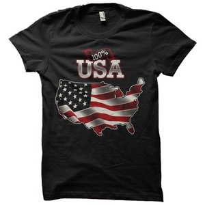 Camiseta de Manga Corta para Hombre, 100% Algodón Jersey, Transpirable, Verano, Diseño Americano, Color Personalizado, Casual, Lisa, Tallas Grandes, Venta al Por Mayor - Product Image 1