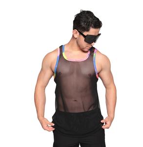 Vêtements de sport décontractés en gros pour l'entraînement, la course à pied et le fitness, débardeurs en coton et en maille, gilets de sport personnalisés, singlet d'entraînement pour hommes, respirant et à séchage rapide - Product Image 6