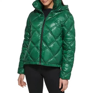 Chaqueta acolchada de primera calidad para hombre 2023, diseño personalizado, piel de oveja, nailon, la mejor calidad, relleno de algodón, técnicas impresas en bruto - Product Image 5