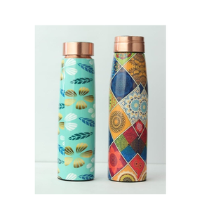 Bouteille d'eau ronde imprimée en cuivre de qualité supérieure de luxe, style classique, pour la décoration de la cuisine et les adultes Fournisseur en gros - Product Image 3