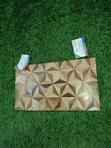 Juego de tabla de cortar de madera de acacia de primera calidad, bloque de corte de cuchillo duradero con incrustaciones de resina florales y geométricas para utensilios de cocina domésticos - Product Image 3