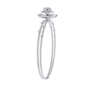 Fabulous 18K <b>Gold</b> Lab Grown Diamond Bracelet & <b>Bangle</b> Luxurious Jewelry Accessory - Product Image 5