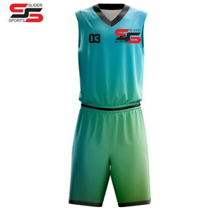 Uniforme de baloncesto de alta calidad para hombres 100% poliéster uniforme de camiseta de baloncesto de secado rápido - Product Image 1