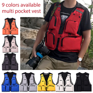 Chalecos DE SEGURIDAD personalizados para fotógrafo con múltiples bolsillos para hombre, chaleco de pesca sin mangas, chalecos para hombre - Product Image 6
