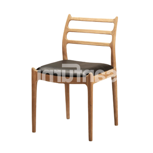 Sillas de comedor y Jardín de madera natural estilo japonés hecho a mano de madera maciza hogar jardín y comedor muebles con cojín suave - Product Image 6