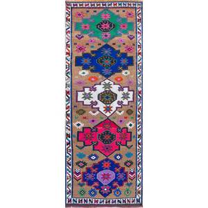 Tapis en laine noués à la main style Kilim Nuray, motif géométrique puzzle pour entrée de maison, couloir rectangulaire Pae-3054-Jaipur Rugs US - Product Image 1