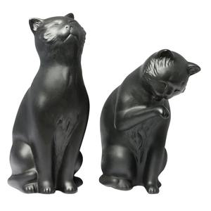 Porte-livres en forme de chat noir, parfait pour les étagères, les bureaux, les coins de lecture et la décoration moderne de la maison, en provenance d'Inde - Product Image 3