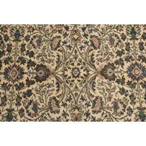 พรมวินเทจขนาด 0.5x9.6 ฟุต, พรมตุรกี, พรมขนสัตว์ลายทางสีเบจฟ้า - Product Image 5