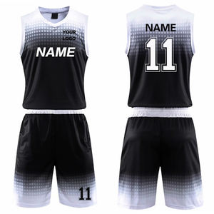 Ropa de baloncesto personalizada OEM, ropa deportiva transpirable, camisetas de baloncesto, uniformes, venta al por mayor, conjuntos de sublimación a granel - Product Image 1