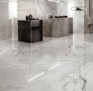 Dalle de marbre blanc ivoire moderne pour hôtel Surface polie imperméable avec solutions de conception graphique et prix - Product Image 6