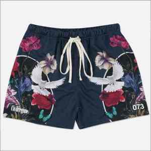 Pantalones cortos de malla de poliéster 100% para hombre, cintura elástica cómoda, pantalones cortos con estampado de sublimación gráfica personalizada para hombre, el mejor estilo callejero - Product Image 3