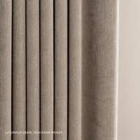 Tissu de rideau jacquard à rayures verticales teintes, occultant à 70-90%, en chenille personnalisée, écologique, pour fenêtre de chambre