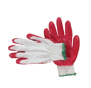 Gants enduits de caoutchouc vietnamien Gants de travail de sécurité antidérapants anti-coupure avec coton réutilisable semi-enduit de latex pour le jardinage - Product Image 4