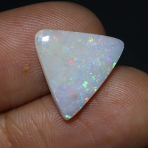 Opale australienne naturelle Cabochon opale de feu solide Coober Pedy opale de feu pierre précieuse en vrac taille 15X14X3MM - Product Image 1