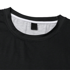 Mens Solid Color Crew Neck Short Sleeve Regular Fit Casual Summer <b>T</b>-<b>Shirt</b> Breathable Quick-Dry Fabric <b>6XL</b> Comfortable Print - Product Image 3