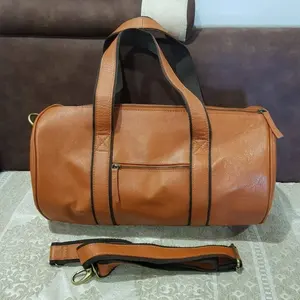 Bolsa de couro duffle original, bolsa de viagem esportiva para viagem, couro bovino LDB-0061