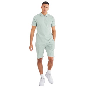 Polos de Hombre de Algodón de Alta Calidad, Corte Ajustado, Estilo con Cierre de 1/4, Color Liso Personalizable, Transpirables, a la Moda, Venta al Por Mayor - Product Image 4