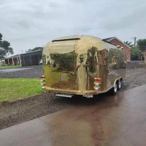 Remolque de cocina comercial móvil de aluminio usado al por mayor, comida rápida, helado, perrito caliente, uso en restaurante, camión de comida disponible - Product Image 3