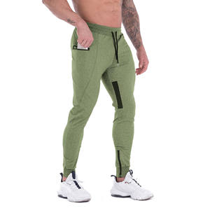 กางเกงวิ่งสำหรับผู้ชายกางเกงวิ่งจ็อกเกอร์ผ้าฝ้ายโพลีเอสเตอร์แบบมีกระเป๋าผ้านุ่มผูกเชือกยาวแฟชั่น - Product Image 5