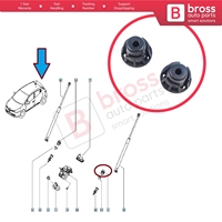 V1BSP1141 Amortisseur de hayon arrière pour Clio 2 3 4 Megane 2 3 Captur 1 Fluence Espace Duster Logan 2 Dokker Sandero Lodgy