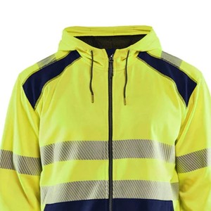 Transpirable Hombres Hi Vis Sudaderas con capucha totalmente personalizado Nueva moda Venta caliente de calidad superior Hombres Hi Vis sudaderas con capucha con precio barato - Product Image 4