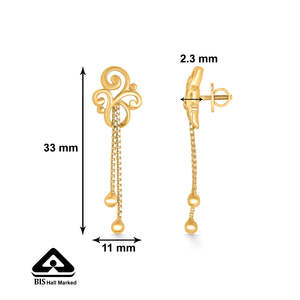 Pendientes de Perlas Vintage con Baño de Oro de 18K, Modelo Ascending Grace, para Mujer, Joyería para Bodas y Fiestas - Product Image 5