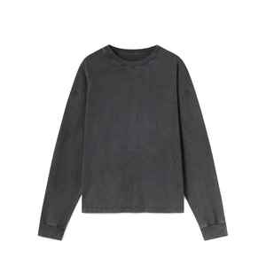 Sweat-shirt unisexe à col rond personnalisé 100% coton Sweat-shirt à col rond surdimensionné en molleton français Sweat-shirt uni Streetwear Hoodie de luxe - Product Image 1