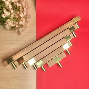 Stylish Modern Wooden <b>Door</b> <b>Handle</b> & Drawer <b>Handle</b> With Gold <b>Handle</b> Kitchen <b>Pull</b> by MUGHALCRAFTS - Product Image 1
