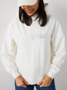 Venta al por mayor Premium White Women's Classic Hoodie High Quality Top Selling Anti-Wrinkle and Breathable Blank Hoodies For Women - Product Image 4