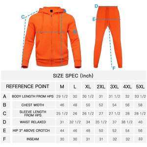 Conjunto de chándal personalizado de algodón polar con cremallera, cómodo y práctico para chándal de hombre Chilly Days - Product Image 6