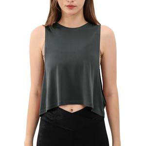 Débardeur de fitness sur mesure, haute qualité, respirant, séchage rapide, léger, en mélange de coton, décontracté, taille XS, tricoté, extensible, à enfiler - Product Image 3
