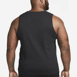 <b>Men's</b> High Sleeveless Workout Vest Custom Logo Cotton Gym <b>Tank</b> <b>Top</b> Fitness Bodybuilding Running Breathable Polyester Material - Product Image 2