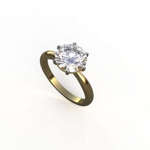 Ishi แหวนเพชร14K & 18K ทองคำขาว2กะรัต - Product Image 4