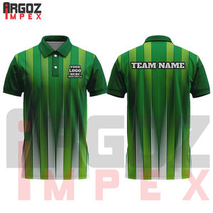 Alta calidad 100% poliéster sublimado gráfico transpirable tejido de punto estampado patrón hombres para polos - Product Image 1