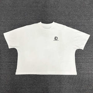 T-shirt d'été pour hommes T-shirt surdimensionné avec impression personnalisée Tee Shirts personnalisés 100% Cotton Boxy Fit T-shirt Manufacturer - Product Image 4