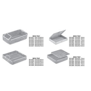 ถาดตาข่ายสแตนเลสสำหรับเครื่องมือผ่าตัดแบบไม่มีฝาปิด - Product Image 1