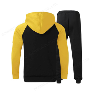2025 haute qualité survêtement pour hommes Polyester deux pièces Jogging ensemble à manches longues sweats à capuche survêtement pantalons de survêtement coupe ajustée survêtement - Product Image 6