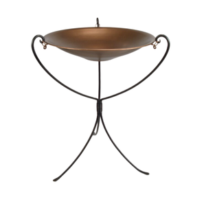 Bain d'oiseau en métal de couleur bronze fabriqué à la main taille et forme personnalisées pour un usage extérieur décoratif de balcon de jardin - Product Image 6