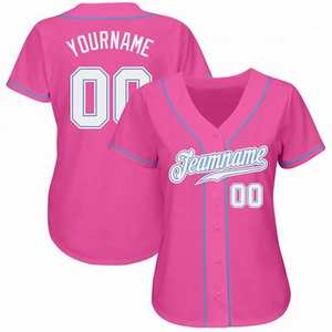 Jersey de béisbol para niñas con precio al por mayor, jersey de poliéster con impresión por transferencia de calor, jersey de béisbol - Product Image 3