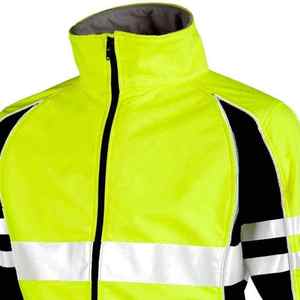 Veste de sécurité de construction réfléchissante haute visibilité imprimée très exigeante vêtements de travail d'hiver respirants avec matériau réfléchissant 3M - Product Image 3