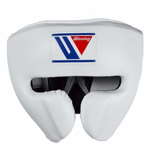 ชุดชกมวยคุณภาพพรีเมียม ปี 2025 ชุดฝึกซ้อมชกมวยแบบมืออาชีพ พร้อมอุปกรณ์ป้องกันศีรษะแบบเต็มหน้า สีขาว ยี่ห้อ Winning - Product Image 5