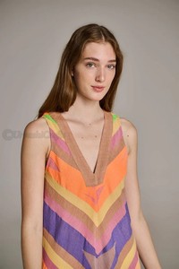 Mode imprimé longue robe maxi manches larges avec manchette élastique ceinture amovible été décolleté en V robes décontractées - Product Image 2