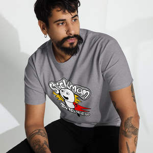 T-shirt surdimensionné premium pour homme Super Stickman, 100 % coton jersey, 240 grammes, motif sérigraphié compressé - Product Image 1