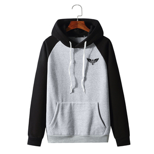 เสื้อฮู้ดสวมหัวผ้าฟลีซถักแบบสวมหัวของผู้ชายผ้าฝ้าย100% เป็นมิตรกับสิ่งแวดล้อมระบายอากาศได้ป้องกันการเกิดขน - Product Image 3