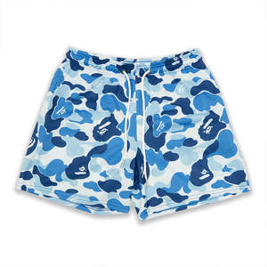 กางเกงขาสั้นบาสเก็ตบอลตาข่ายสำหรับผู้ชายกางเกงขาสั้นปักลายพิมพ์ซับลิเมชันทำจากโพลีเอสเตอร์สำหรับใส่เล่นกีฬายิมวิ่งฤดูร้อนโลโก้ออกแบบได้ตามต้องการ - Product Image 4