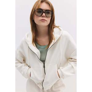 Sudadera con Capucha y Cierre de Cremallera, Tela Modal, Tacto Suave y Sedoso, para Uso Diario - Product Image 4