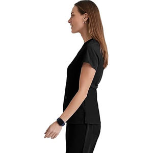 Uniforme de Enfermería de diseño de alta calidad, manga corta, buena calidad, traje de enfermera, uniforme de enfermería personalizado de algodón para mujer - Product Image 3