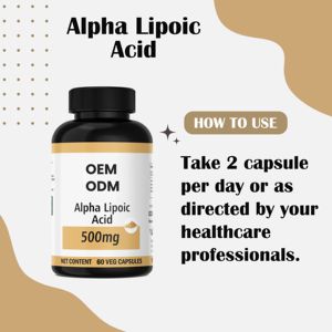 Acide alpha-lipoïque de marque privée Premium 60 capsules Supplément de capsule d'acide alpha-lipoïque de marque privée ALA - Product Image 5